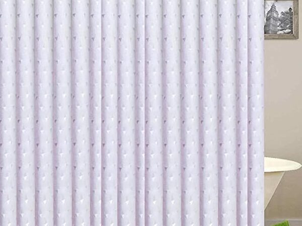 ستارة حمام من البوليستر مقاومة للماء بجودة الماس يين وانجانج دش سميكة ومضادة للعفن مناسبة للمنزل والفندق 180 × سم رمادي فاتح